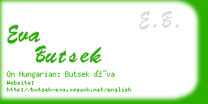 eva butsek business card